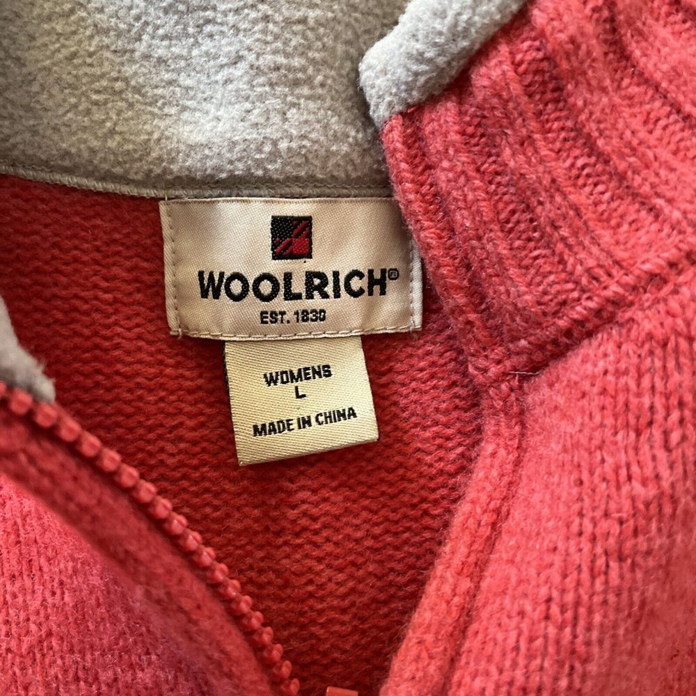 Woolrich Lambswool Sweater Winter Coral Heather Pullover Women's size‎ Large - Picture 4 of 7